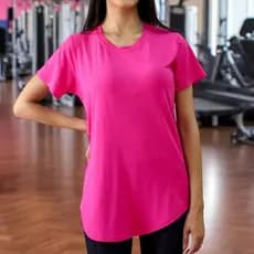 Camiseta Longline Feminina | Tapa Bumbum Academia Caminhada | Leve Confortável Moda Casual Dia a Dia Treino