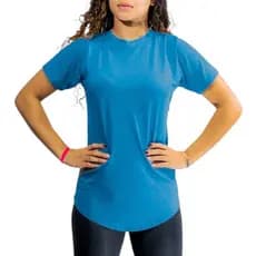 Camiseta Longline Feminina Tapa Bumbum | Blusa Alongada Academia Fitness Treino Caminhada Confortável Dia a Dia