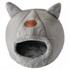 Casinha Cama Iglu Toca Tenda Cabana Para Gato Cachorro Pets Toque Macio Almofada