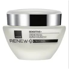 AVON  RENEW SENSITIVE+ CREME FACIAL DUPLO COLAGENO PROTINOL 50g
