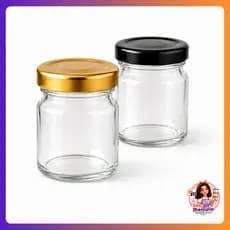 Kit 20 Mini Potinhos Vidro 40ml Tampa Metálica Lembrancinha Vela Geleia Brinde Festa Casamento