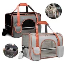 Bolsa Pet Transporte Viagem Mala Avião Cães E Gatos Luxo Média