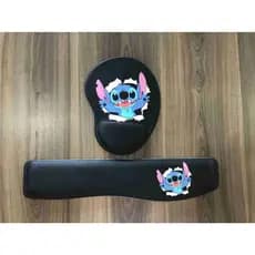Mouse Pad + Apoio de Teclado Stitch + Porta copo