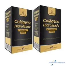 Kit 2x Cólageno Hidrolisado 60 Cápsulas - Gold Lab