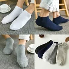 Meias Masculinas Moda Esportes Boca Rasa Antiderrapantes