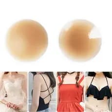 Mulher Silicone Pasties Sutiã Adesivo Fino Reutilizável Invisível Peito Mamilo Capa
