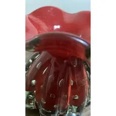 Vaso Trouxinha de Murano Vermelho P (10cm) - (vidro reforçado)