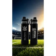 Garrafa Térmica Squeeze Personalizada C/ Seu Nome Logo 800ml