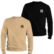 Kit 2 Moletom Masculino Gola Careca Blusa De Frio Algodão Casaco Unissex Varias Cores Oferta