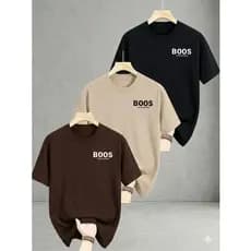 Kit 3 Camiseta Masculina 100% Algodão Fio 30.1 Básica Camisa Confortável Envio Imediato Oferta