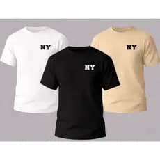 Kit 3 Camisetas Masculina Fio 30.1 Camisa 100% Algodão Premium Varias Cores Oferta