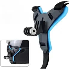 Suporte de Celular para Capacete, Suporte Frontal Fixado na Queixeira