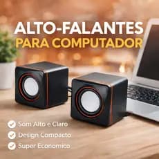 Caixa de som para PC Gamer  Alto-falante para Notebook Som auxiliar para TV LED/LCD  Mini som para Projetor