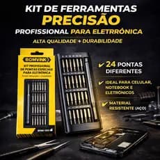 Kit Profissional, Bits Magnéticos S2, Ferramentas de Microeletrônica. Kit Manutenção