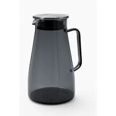 Jarra De Vidro Borossilicato Com Tampa Inox 1,8 Litros Fumê