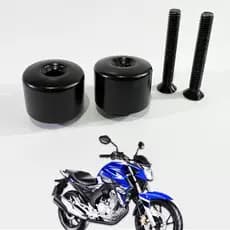 Par Pesos De Guidão CBX Twister 250 CBX Strada CB 300 CBX 750 Com Parafuso Mod. Original (par) Preto