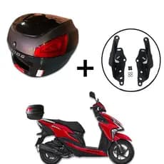 Baú 29 litros Awa Pross com bagageiro para Honda Elite 125 até 2024