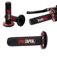 Par Manopla Protaper Par Esportivo Trilha Preta-Vermelha luva Universal Crf 230 Honda Yamaha TTR 230