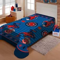 Cobertor Manta Solteiro Homem Aranha Disney Microfibra Jolitex