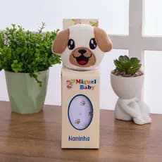 Naninha Paninho Prendedor de chupeta para Bebê Menino/Menina Cachorrinho