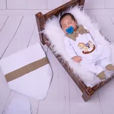 Saída de Maternidade Bebê Menino Cavalinho Bordado – Kit 3 Peças 100% Algodão