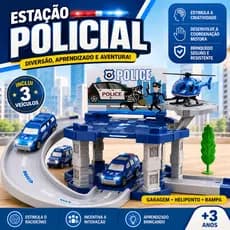 Brinquedo Educativo Estacao Policial Criatividade Raciocinio Diversao Infantil
