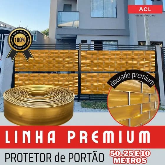 Protetor de Portão Dourado Premium (Tam: 50m de comp X 7 cm de altura)
