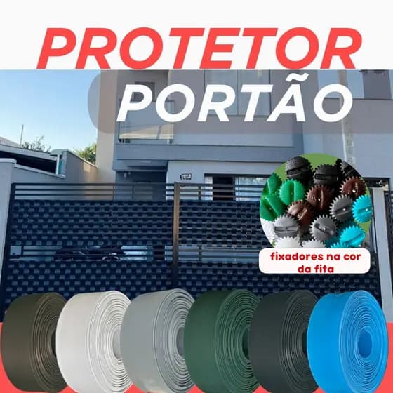 Protetor de Portão Varias Cores (Tam: 50, 25 ou 10m de comp X 10 cm de altura)
