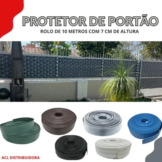 Protetor de Portão 10 METROS (7 cm de altura) Varias Cores