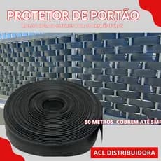 Protetor de Portão 50 METROS, Preto  (10 cm de altura)
