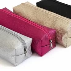 Estojo Glitter ✨estojo de lápis / make estojo escolar glitterizado varias cores com ziper