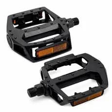 Pedal De Bike Bicicleta Plataforma Nylon preto com esfera Rosca Grossa 9/16