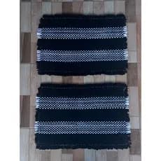 Tapete Malha Trançada 45×60 cm – Uso Cozinha, Banheiro, Entrada – Artesanal