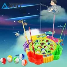 Brinquedos educativos para crianças, pesca, brinquedos para pais e filhos, música elétrica, 15 peixes