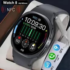 2025 Novo 44mm 40mm Relógio 8 mini Inteligente Homens Mulheres GPS Bússola NFC 1.3 Polegadas HD AMOLED Bluetooth Chamada