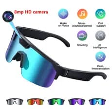 2026 Novo AI Smart Cycling Óculos Câmera 800W 1080P HD Gravação De Vídeo Fotográfica Tradução Inteligente Chamada Viva-V