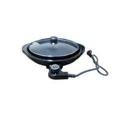 Grill Eletrico Redondo Premium Termostato Ajustavel Potente Preto 127V