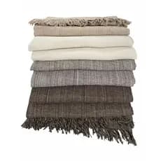 Kit 2 Mantas Decorativas Para Sofá Luxuosa Tamanho 210X120 Tecido 100% Algodão Casa Nova Elegante