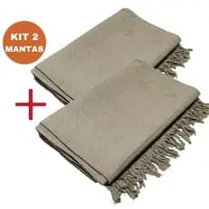 Kit 2 Mantas para Sofá Grande 210x120 Macia Lavável Protetor Decorativo  Envio Imediato