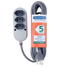 Régua energia extensão 3 tomadas Tramontina 5 m