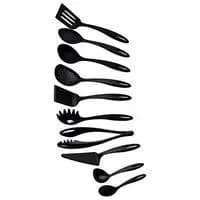 kit de Utensílios Tramontina Ability em Nylon Preto 10 Peças