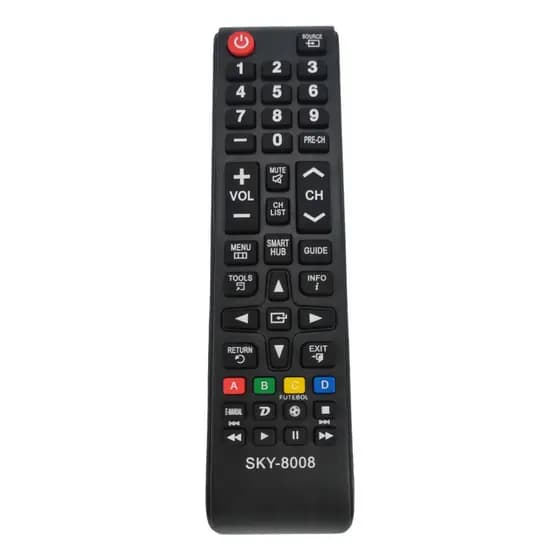 Controle Remoto Para Tv Samsung Smart Hub Universal + pilhas