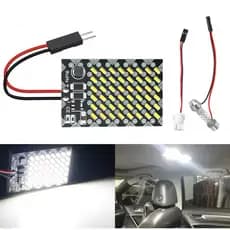Placa Lâmpada Led 48 Leds Branca Chip 470 - 6000K 12V 3014 Carro Caminhão Moto