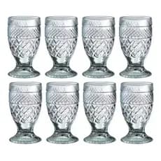 kit 8 Taças De Vinho Barroco 190ml Classic Wheaton Para Vinho Água Suco