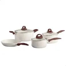 Jogo Panelas Conjunto 4 Peças Cerâmic Life Smart Plus Vanila Brinox Antiaderente