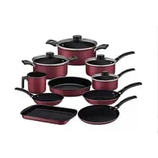 Jogo de Panelas Turim 10 Peças Vermelho