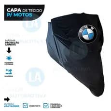 Capa Para Cobrir Moto Bmw R 1200 1250 Gs Com Bau Tecido Lycra Logo Permeavel