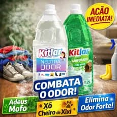 Kit 2 Produtos Eliminador de Odores Neutra Odor 2L + Cânforado 2L Pet Xixi Mofo
