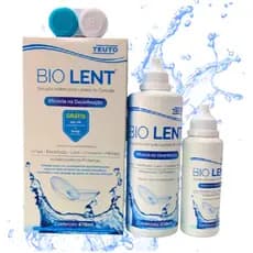 Kit Soluçao Para Lente de Contato Bio Lent 350ml + 120ML com Estojo