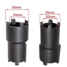 Kit Chave Castelo 125 150 Dupla 20 X 24mm Para Bomba De Oleo Contra Porca Para Bike